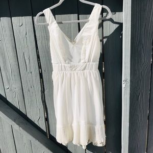 White Sleeveless Dress